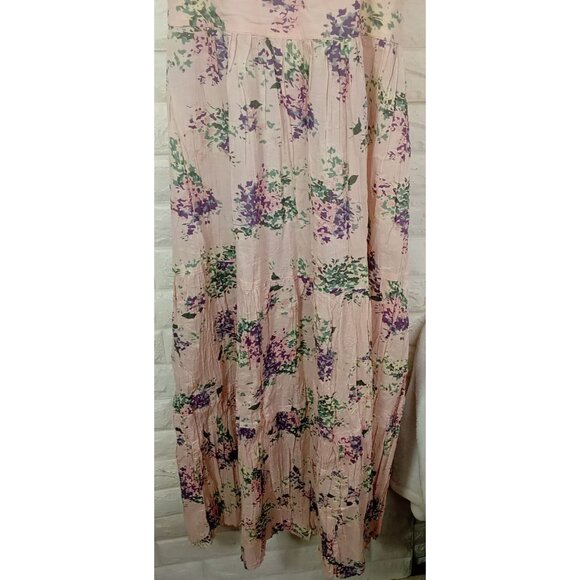 Vintage 90s 2-pc Set Floral Tank Dress & Cardigan Sweater Knit Blush Pink M/L - Picture 6 of 16